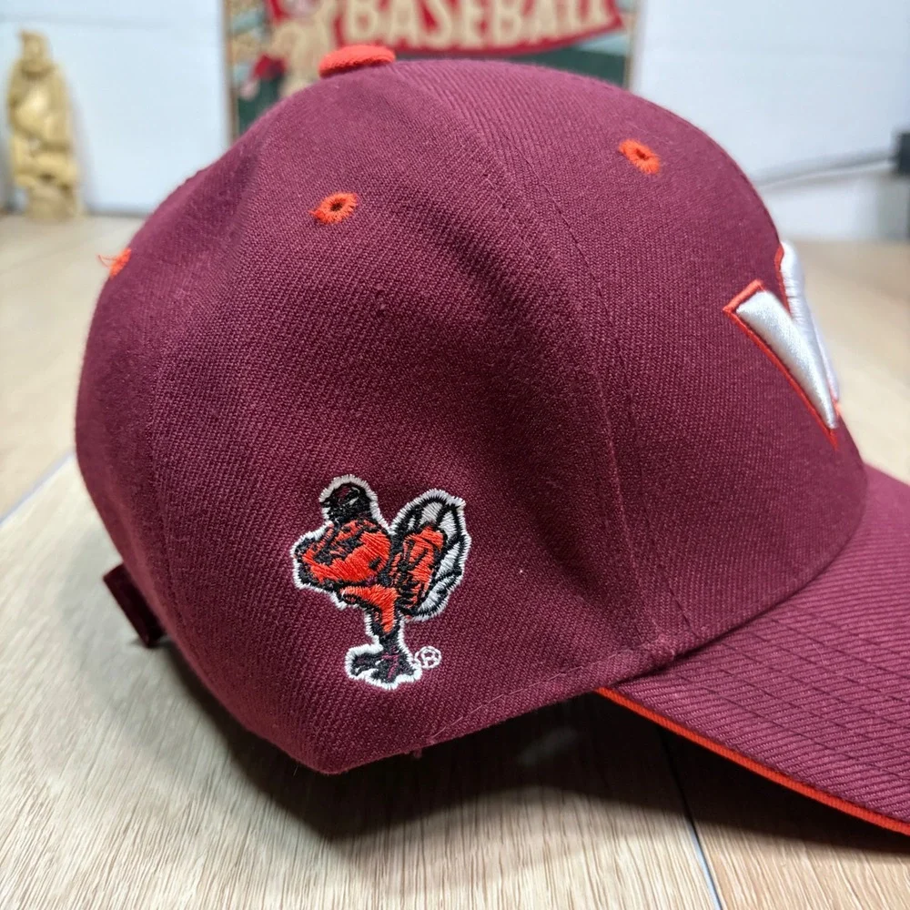 Colosseum Virginia Tech Hokies Youth Hat Maroon Orange Adjustable Baseball Cap